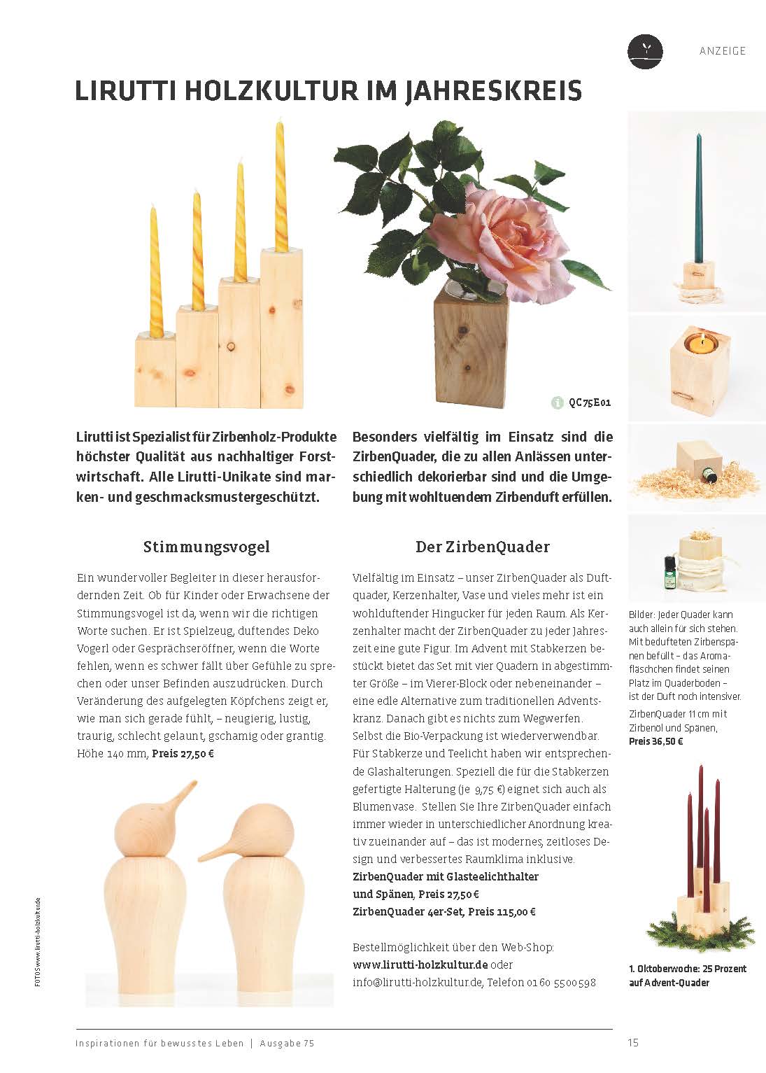 lirutti holzkultur quellverlag 2025 September